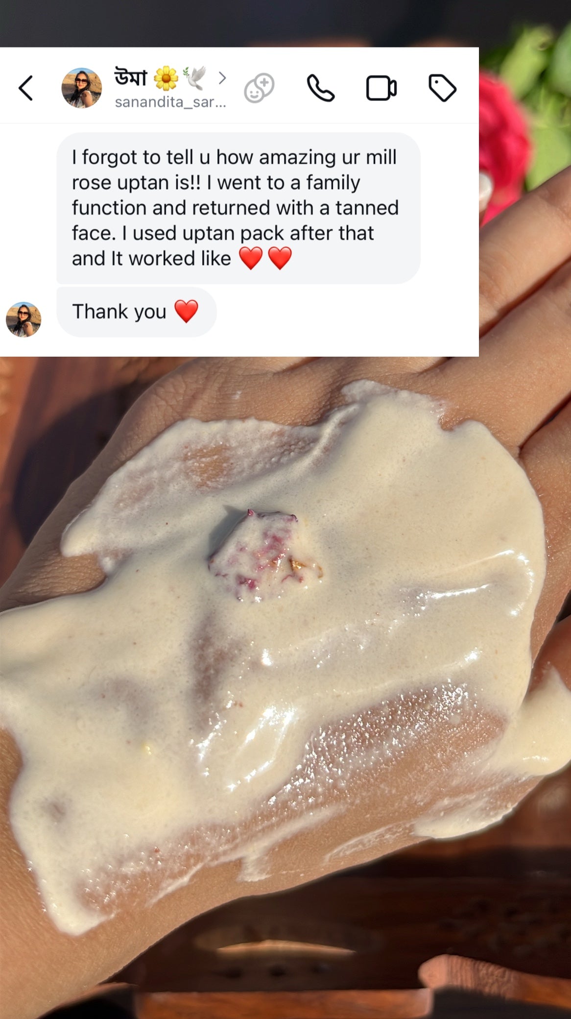 Milk and Rose Uptan