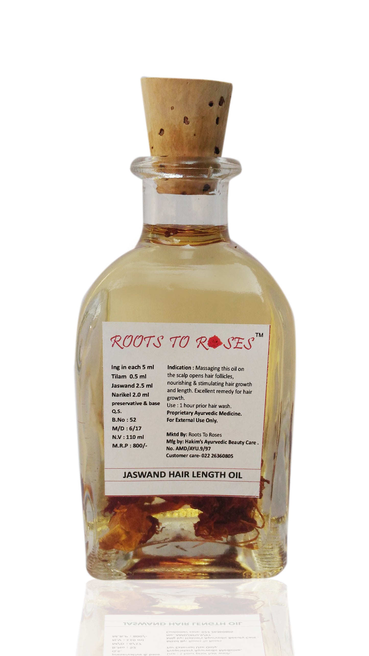 Jaswand Hair length Oil