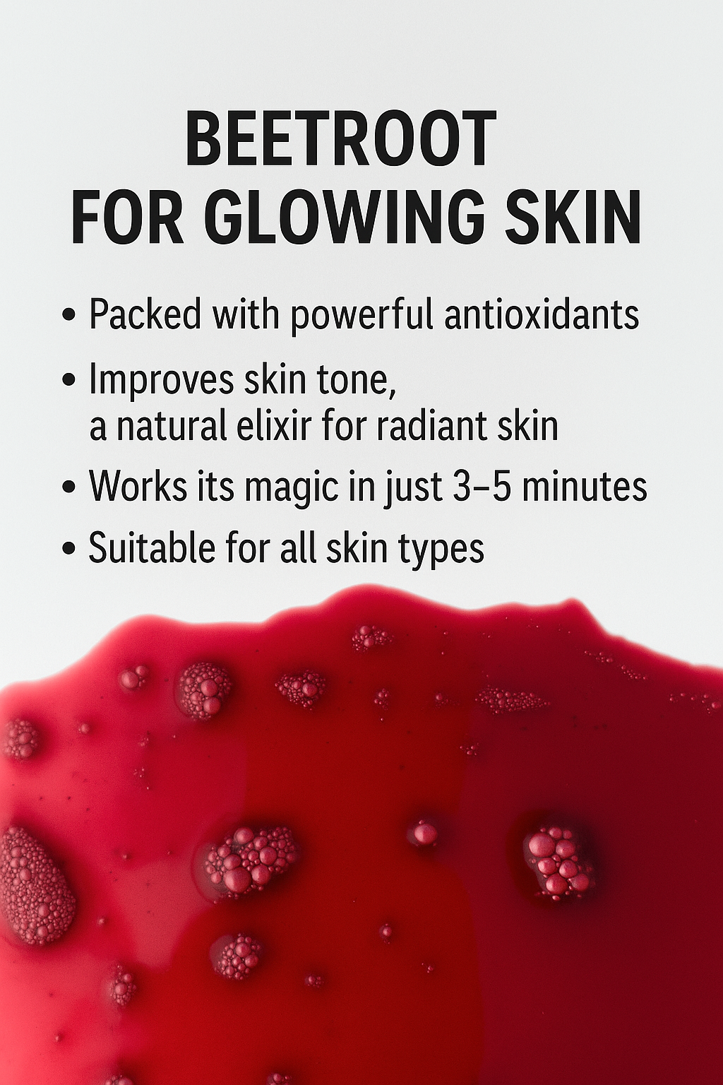 Beetroot facial Gel