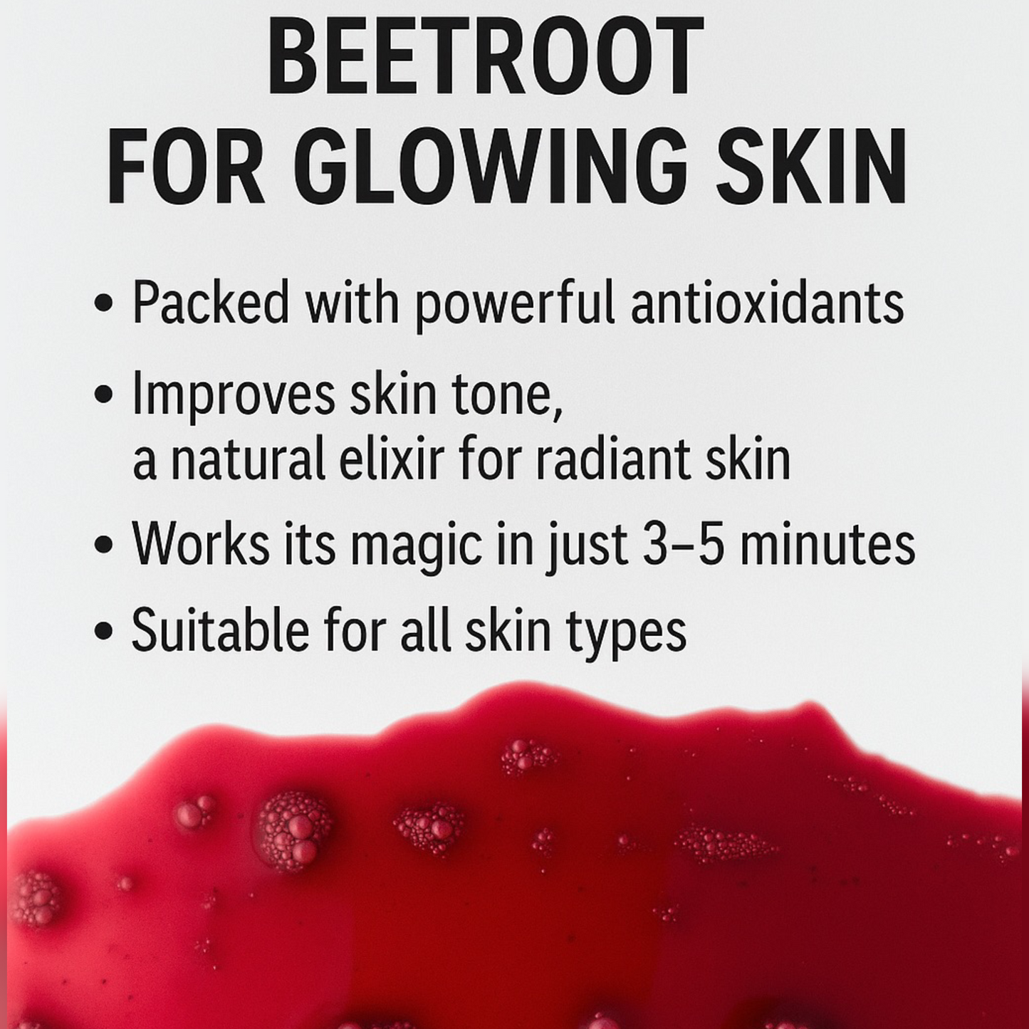 Beetroot facial Gel