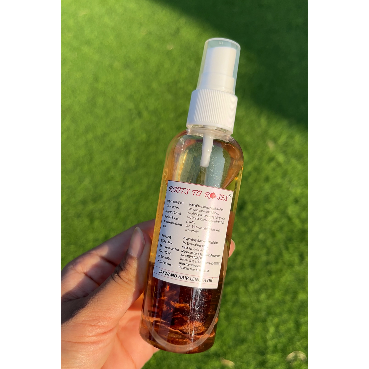 Jaswand Hair length Oil