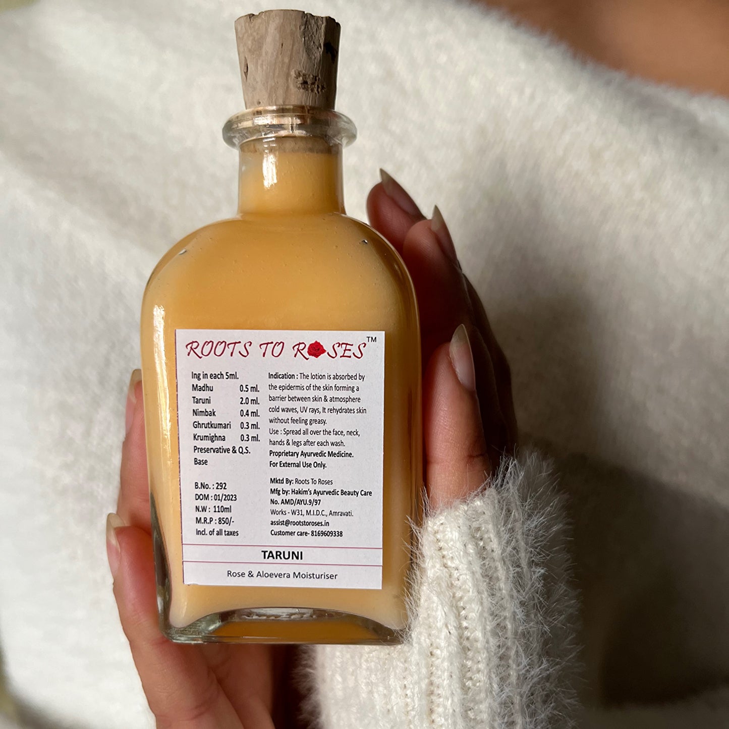 Taruni Rose and Aloevera Moisturiser